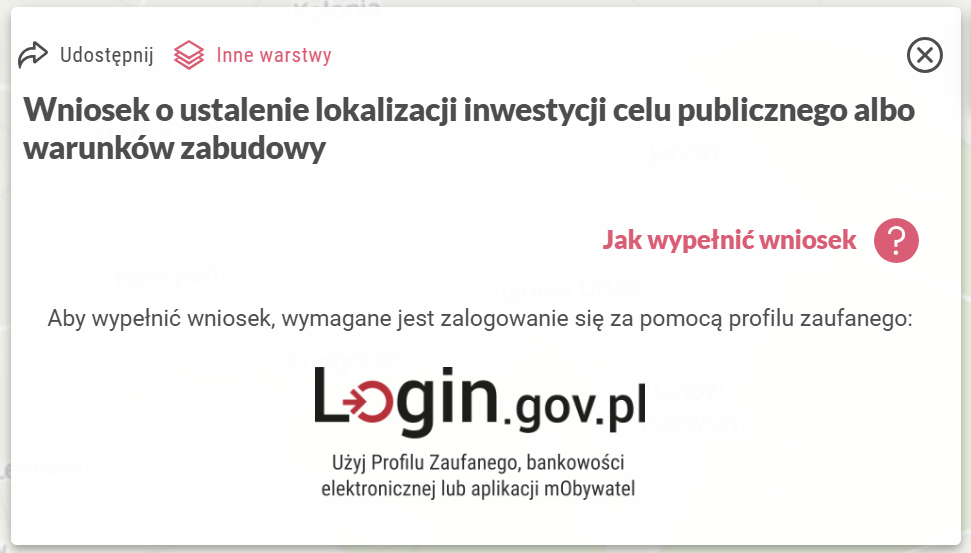 Baner logowania Profilem Zaufanym